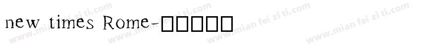 new times Rome字体转换